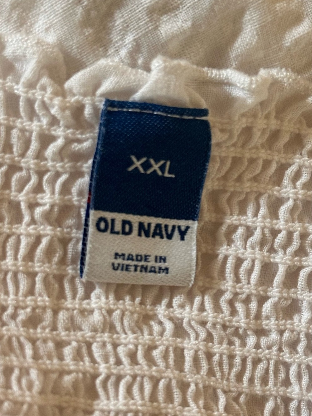 Old Navy White Tiered Seersucker Maxi Skirt - Picture 9 of 10